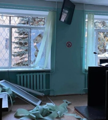 Внаслідок ракетного обстрілу Харкова пошкоджено приміщення одного з судів міста, фото