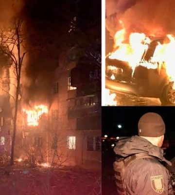 Росіяни атакували Одесу шахедами: загорілася багатоповерхівка, постраждали троє людей