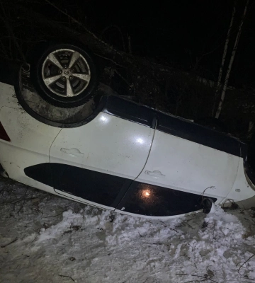 Авто перекинулося на дах: на Волині ДТП за участі п&amp;#039;яних молодиків