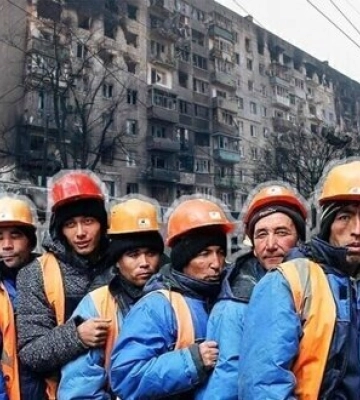 ЦНС: Росіяни завезли в окупований Маріуполь заробітчан з Центральної Азії
