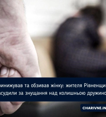 Принижував та обзивав жінку: жителя Рівненщини засудили за знущання над колишньою дружиною