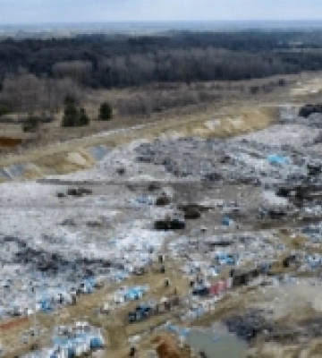 Як відбувається реконструкція сміттєзвалища у Брищі біля Луцька
