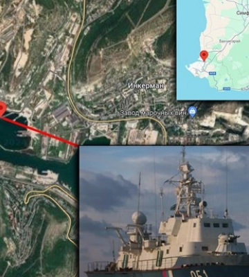 В Севастополе затонул российский сторожевой корабль - партизаны