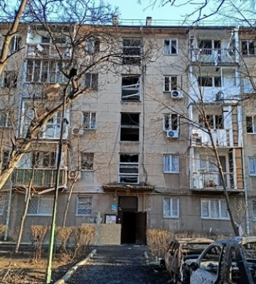 В Одесі через нічну атаку 17 січня пошкоджено 11 будинків та понад 130 квартир
