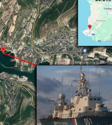 В Севастополе затонул сторожевой корабль россиян