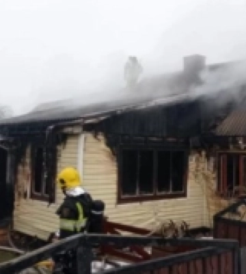 У Сарнах горів житловий будинок