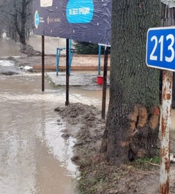На Закарпатті суттєво піднявся рівень води у річках, підтопило деякі дороги
