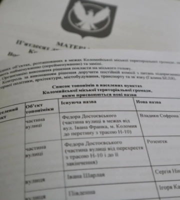 У Коломийській громаді «декомунізували» 12 вулиць