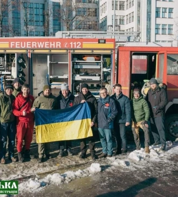 Пожежну машину передала Німеччина Куп’янській громаді на Харківщині