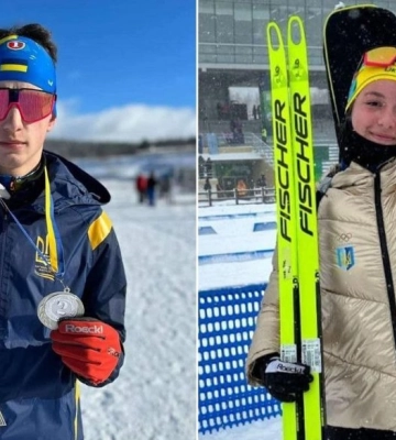 Родинні успіхи юних біатлоністів: сетра і брат з Луцька гідно представили Волинь