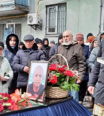 З волонтером батальйону &quot;Добробат&quot; попрощалися у Запоріжжі