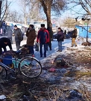 В Донецке заявили об обстреле рынка и погибших