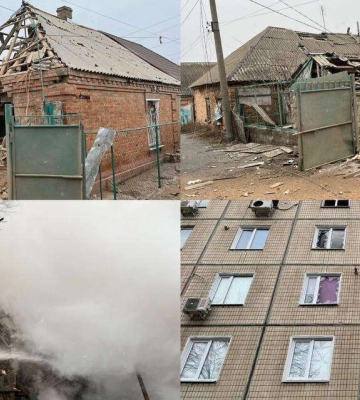 Три артобстріли та сім ударів дронами. Війська РФ 10 разів за день атакували Нікопольский район Дніпропетровщини