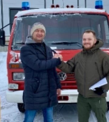 Пожежне авто для Милівської громади: допомога від благодійників з Львівщини