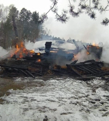 Згорів заміський будинок бізнесмена Мазепи, якого підозрюють у земельних махінаціях (відео)