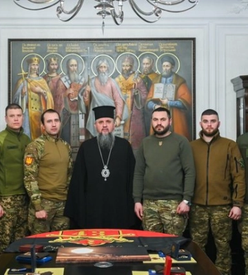 Предстоятель Православної Церкви України відзначив українських воїнів-артилеристів