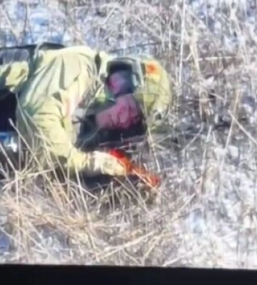 Ликвидация трех оккупантов восточнее Степового вблизи Авдеевки. ВИДЕО беспилотника