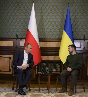 Продуктивні переговори і новий польський оборонний пакет: Зеленський у Києві зустрівся з Туском