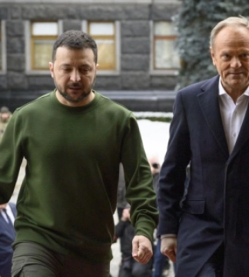 Зеленський і Туск зустрілися зі студентами