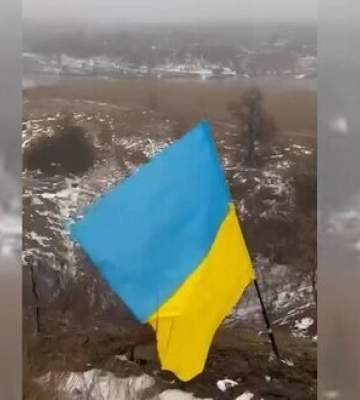 В окупованій Макіївці на Донеччині невідомі встановили прапор України до Дня Соборності. ВIДЕО