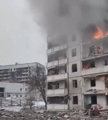Ракетний удар по Харкову: в ОП показали відео руйнувань