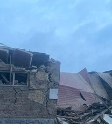 В Киеве есть разрушения: фото последствий ракетного удара в Соломенском районе