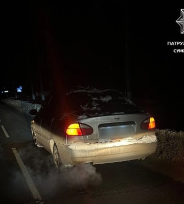 У центрі Сум патрульні зупинили п&#039;яного порушника комендантської години