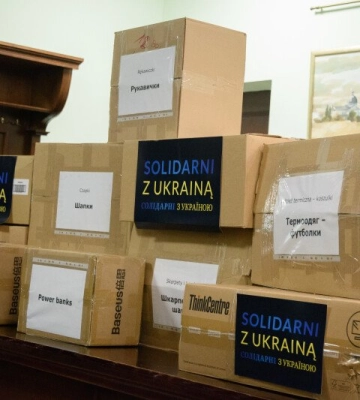 Луцьк отримав гуманітарну допомогу для військових від першої леді Польщі