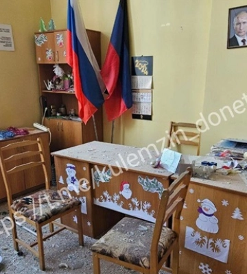 &quot;Прилет&quot; в Донецке задел приемную Пушилина