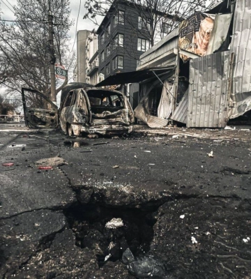 Вночі окупанти вчергове скинули керовані бомби на два населених пункти Херсонщини