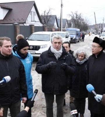 Комісар ООН відвідав Ірпінь, де відновлюють 70 зруйнованих внаслідок агресії РФ будинків