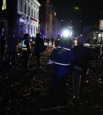 ДСНС ліквідувала наслідки вечірніх ударів по Харкову