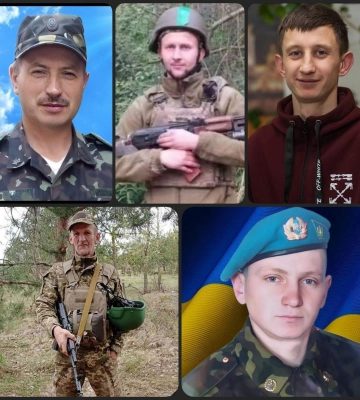 На Рівненщині попрощались із п&#039;ятьма полеглими Героями