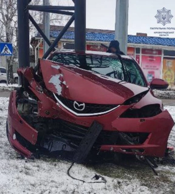У Кропивницькому п’яний водій спричинив ДТП та втік 
