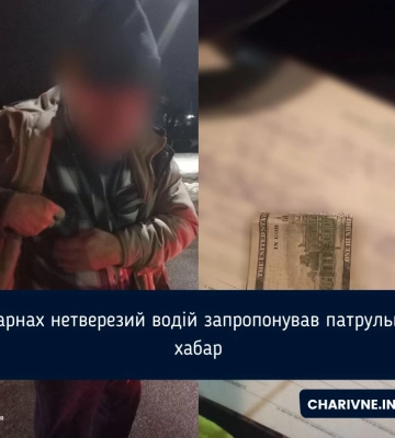 У Сарнах нетверезий водій запропонував патрульним хабар