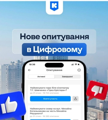 Киян запрошують обрати нові назви для парків та скверів
