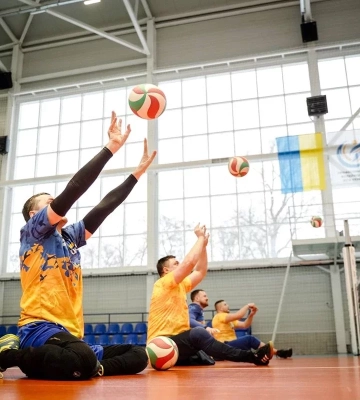 Уперше на Полтавщині тренується Національна паралімпійська збірна з волейболу сидячи