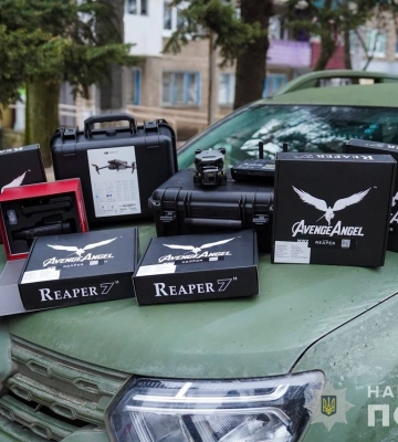 Волинським бійцям бригади «Лють» передали квадрокоптери та акумуляторні батареї
