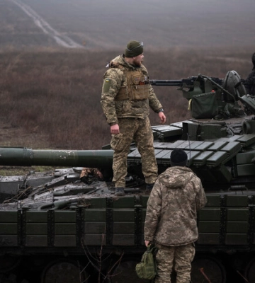 Карта боевых действий в Украине 12 января