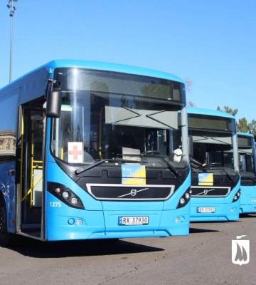 У Миколаєві вже курсують автобуси, подаровані містом-побратимом Крістіансанн