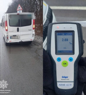 Майже 3 проміле алкоголю в крові: на Дубенщинні патрульні виявили п&#039;яного водія