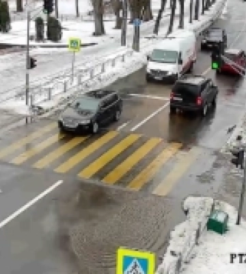 Камери нагляду у Луцьку «зловили» аварію на вулиці Глушець