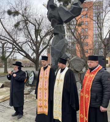 Біля Меморіалу пам’яті жертв Львівського гетто відбулася спільна молитва