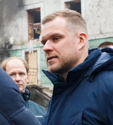 Глава МИД Литвы посетил Харьков, побывал на местах российских обстрелов