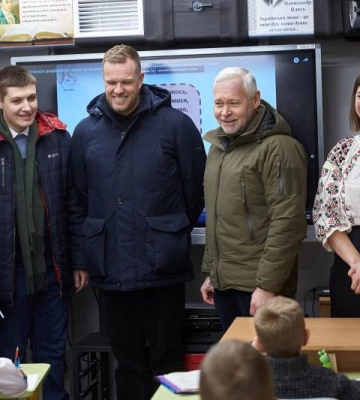 Глава МИД Литвы посетил Харьков, побывал на местах российских обстрелов