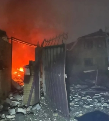 Ворог уночі обстріляв Куп&#039;янськ, пошкоджені будинки