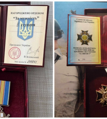 Військового з Волині було відзначено двома почесними нагородами