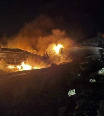 На Миколаївщині уламки збитого дрона впали на вантажівку, постраждав водій
