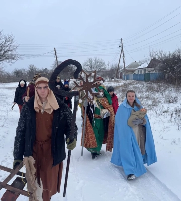 У деокупованих селах записувалися в чергу на виступи колядників зі Львова