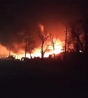 На Миколаївщині ліквідували масштабну пожежу (ВІДЕО)